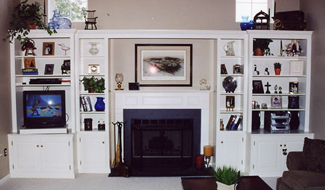 Painted Fireplace Unit